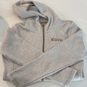 KUIU Light Gray Full-Zip Hoodie